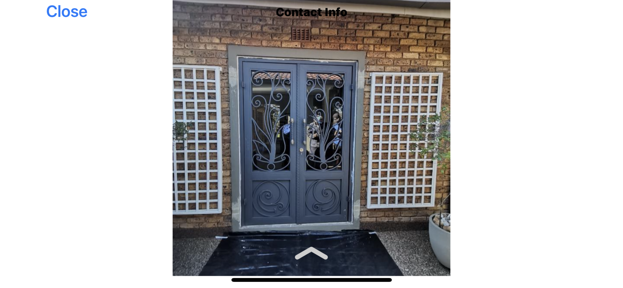 wrought iron glass doors with scrolls available now in Gauteng